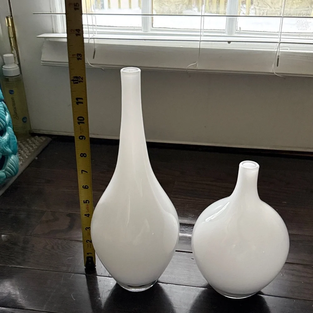 IKEA White Vase Duo